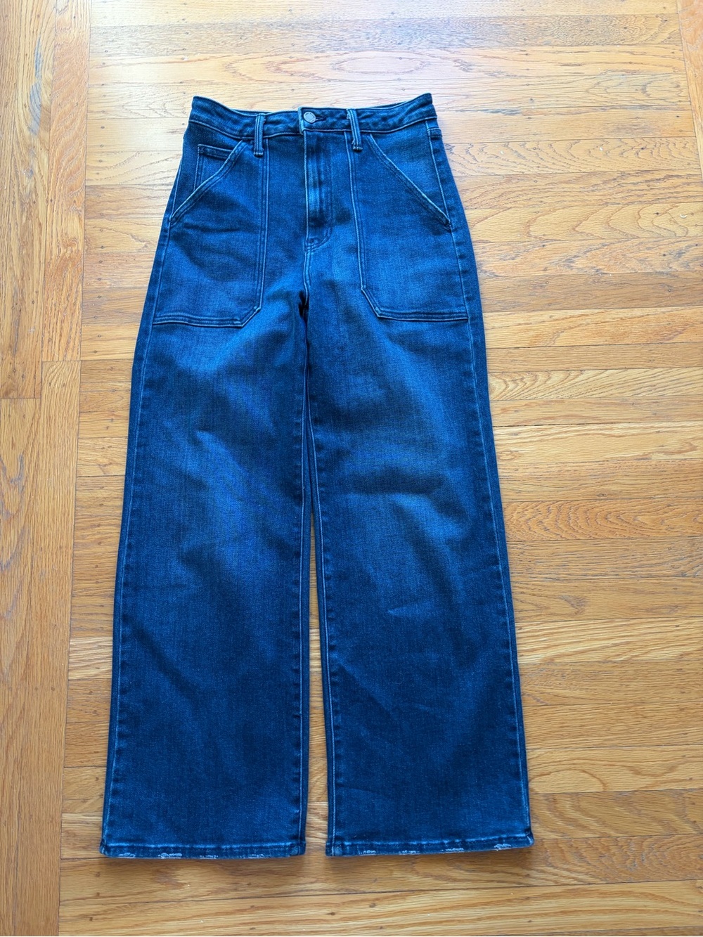 Just Black Denim Mid-Blue Waistband with Label